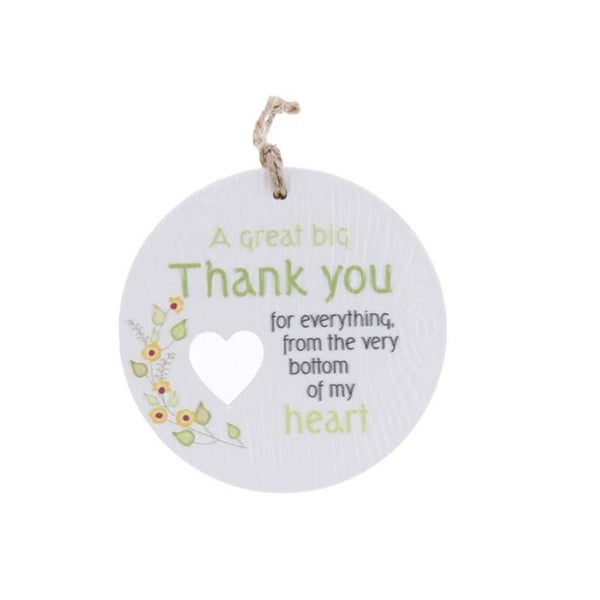 Keramieke hanger - A great big Thank you