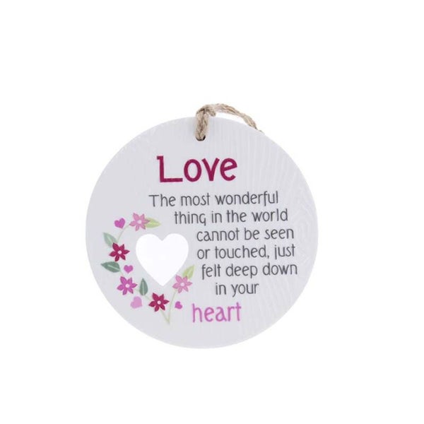 Keramieke hanger - Love.. The most wonderful