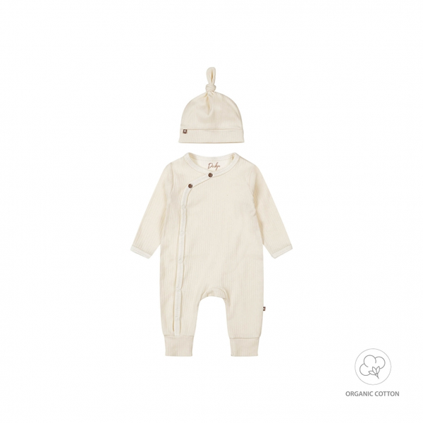 1 pce babysuit + hat organic cotton