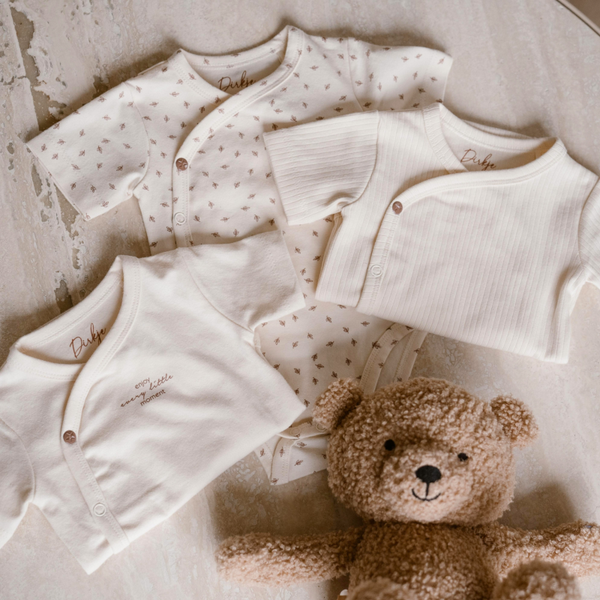 Baby 2 layers body 3-pack ss organic cotton