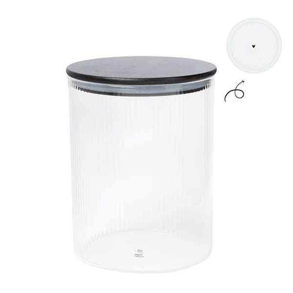 Storage Large Ribbed Black