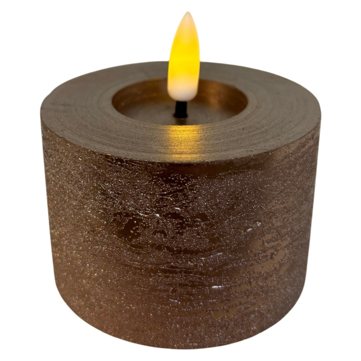 rechargeable led candle 7.5*5cm beige champagne