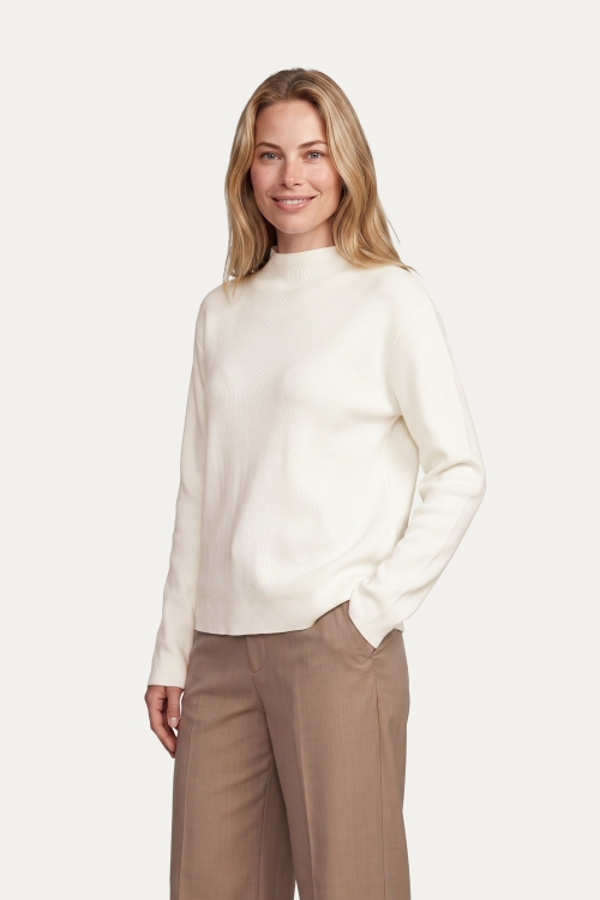 G-maxx - Willaine Knit Top WoolWhite