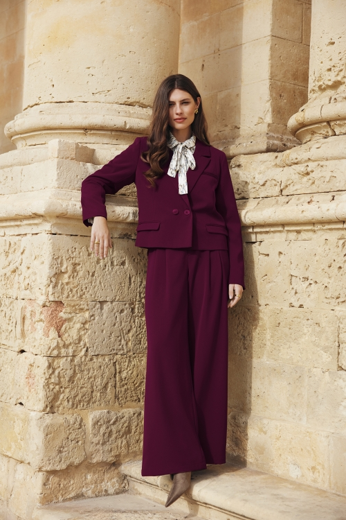 G-maxx - Alanis Blazer Mauve Wine