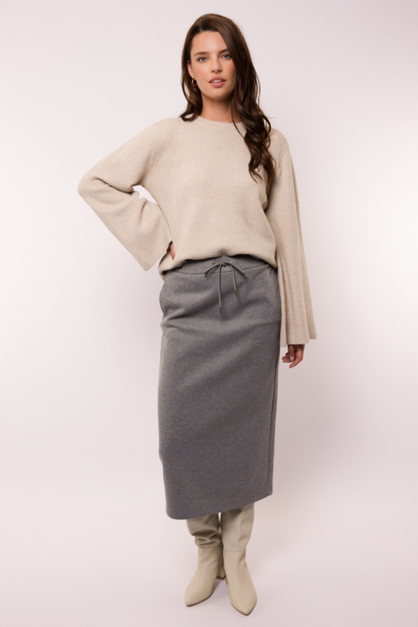 G-maxx - Suzette Skirt Gray Melange
