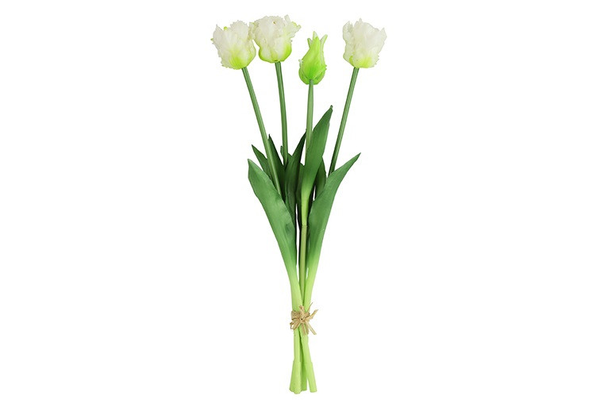 Kunstboeket Tulp Wit
