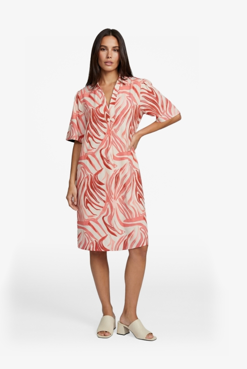 G-maxx - Alette Dress Sand/Cranberry