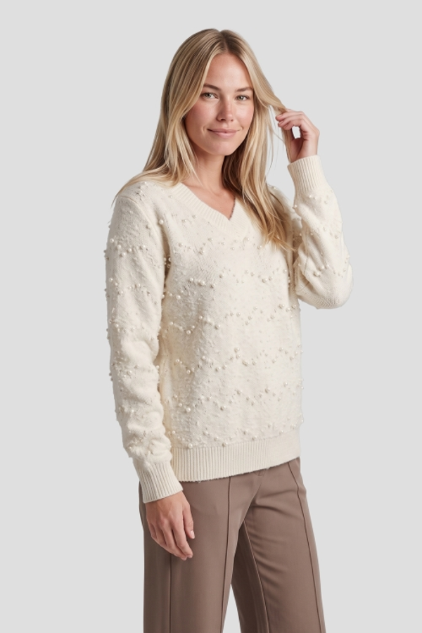 G-maxx - Zuna knitting sweater Wool White