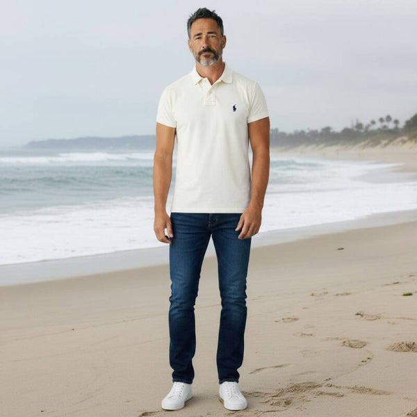 Polo Ralph Lauren Featherweight Mesh White Mens Polo Shirt Size XXL