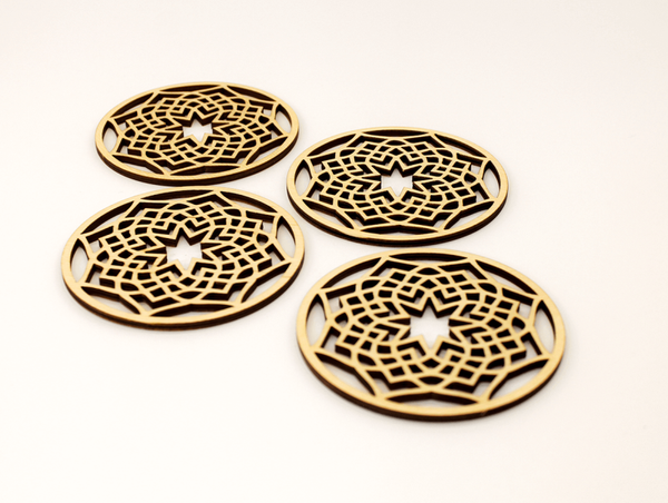 Houten onderzetters | Ster