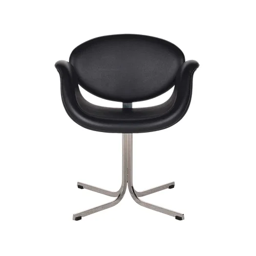 Artifort Little Tulip – Black Leather -- 24 in stock