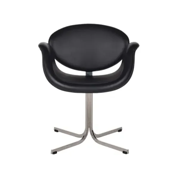 Artifort Little Tulip – Black Leather -- 24 in stock