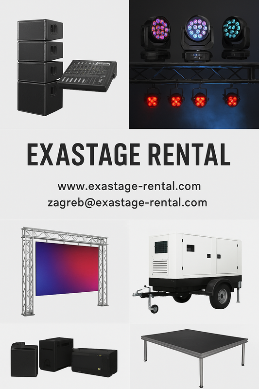 Energie- und Elektroausstattung für Events – Exastage Rental