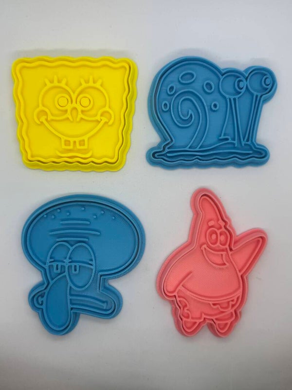 Spongebob uitstekers set 4st