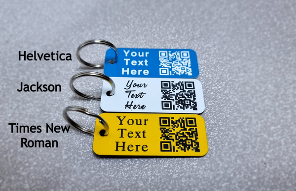 Personalised QR Code Keyring - Gift, Social Media, Website, Secret Messages