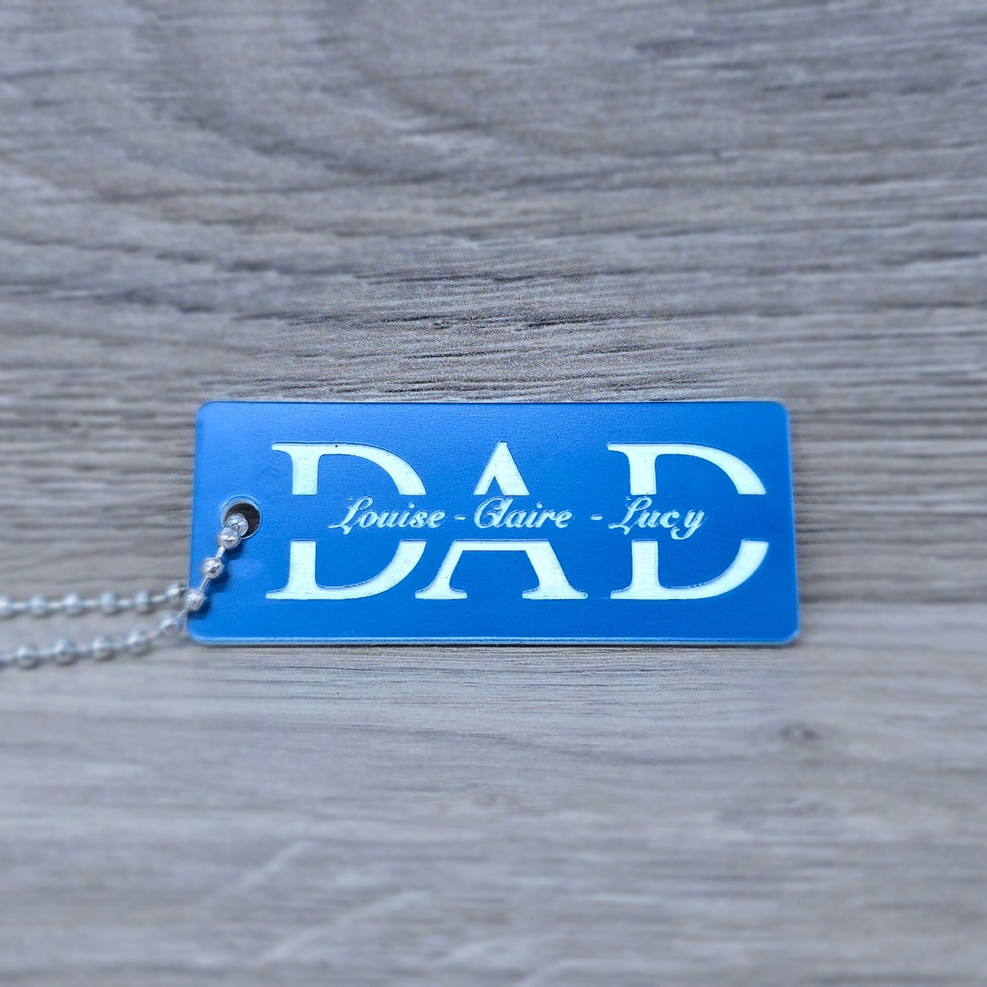 Personalised Dad Keyring For Fathers - Perfect For The World's Best Dad!