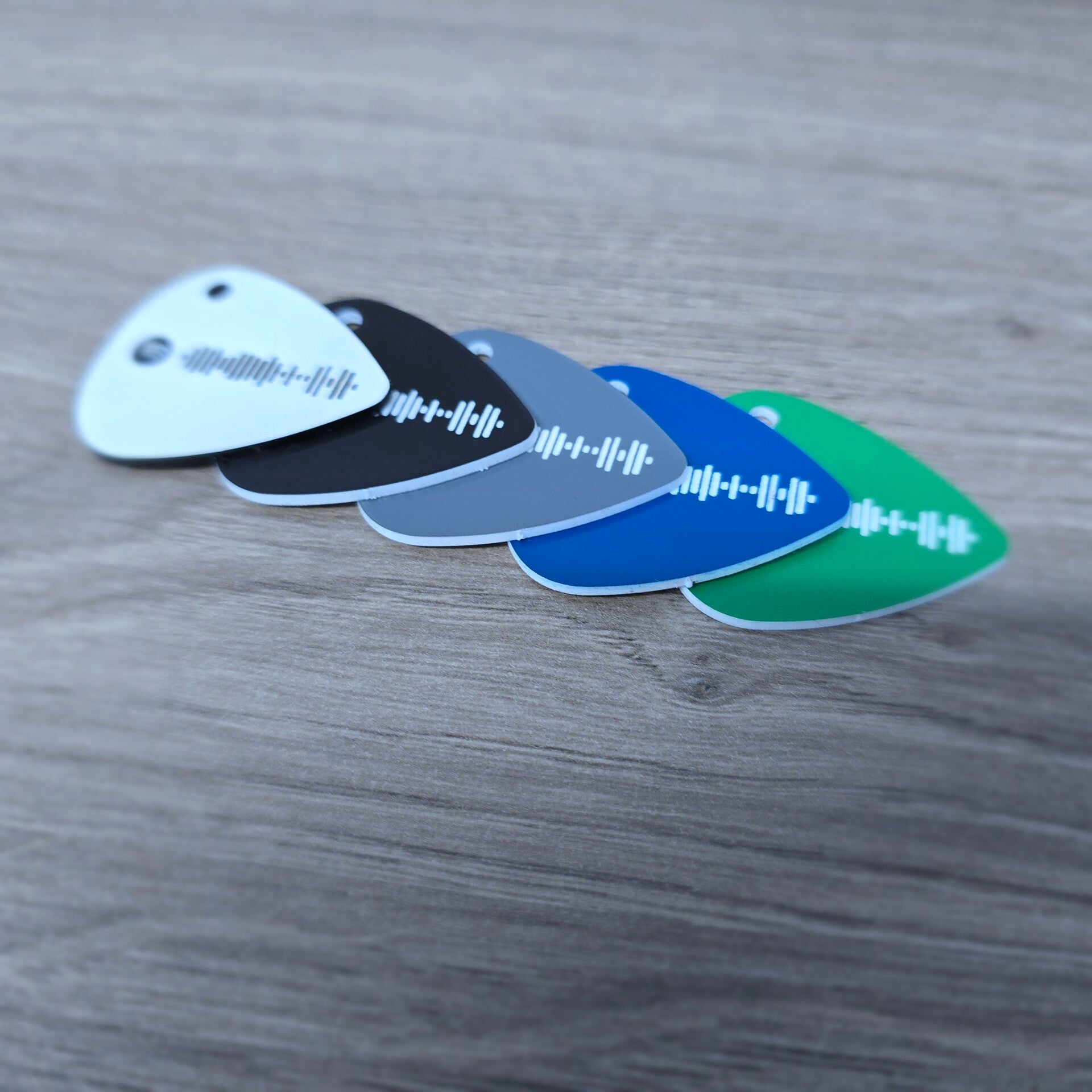 Personalised Spotify Code Guitar Pick Keychain – Custom Music Gift for Him, Her, Couples & Musicians