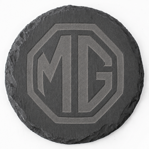 Engraved Car Logo Slate Coaster