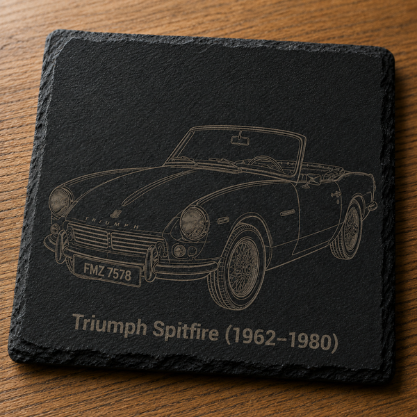 Engraved Car Slate Coaster