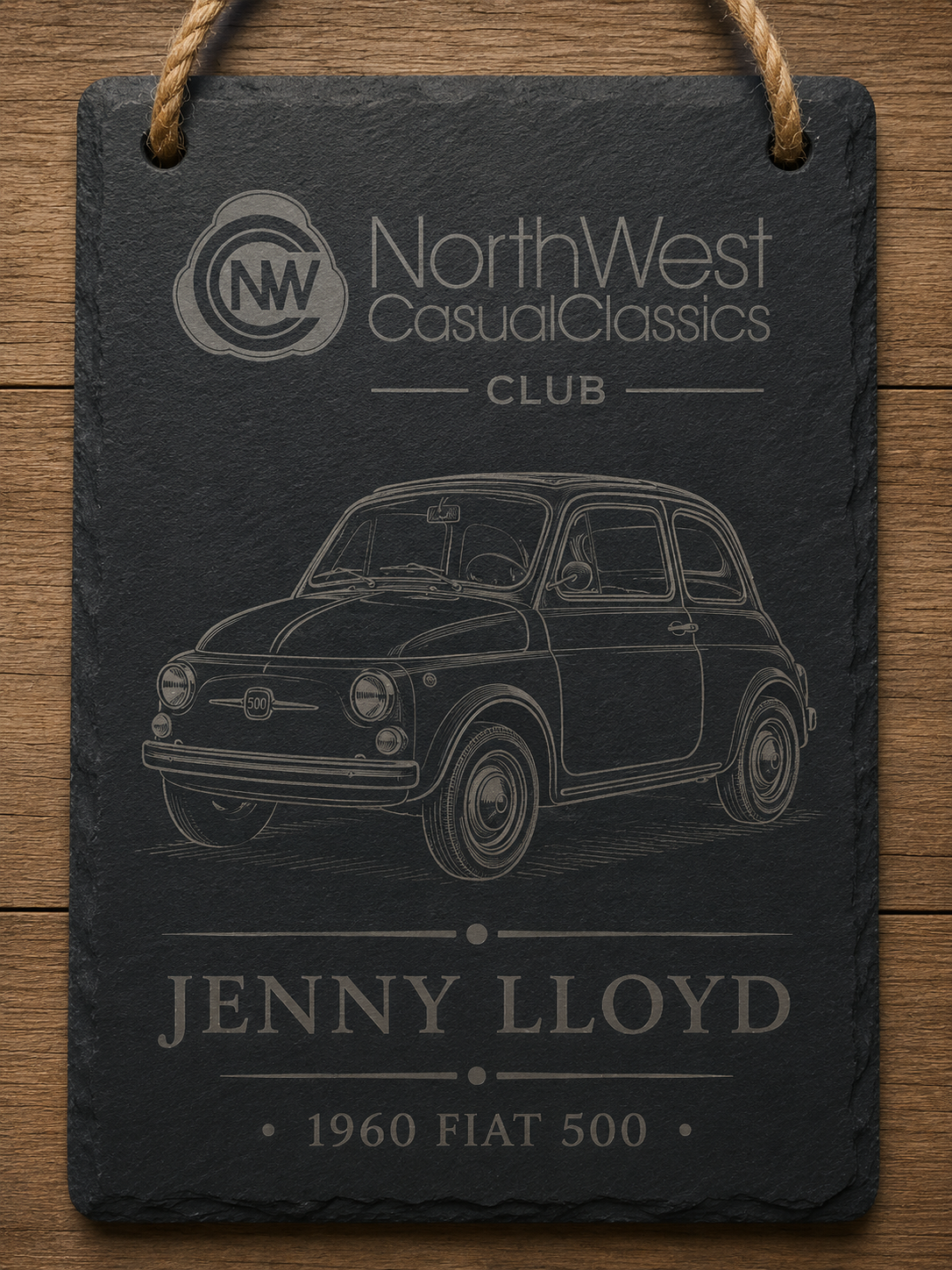 Classic Car Slate Hanger