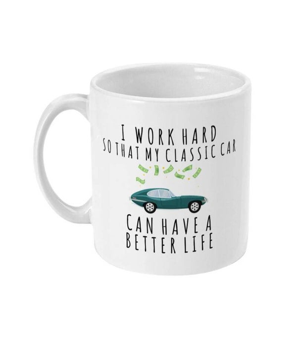 Classic Car Lovers Mug, Automotive Enthusiast Gift