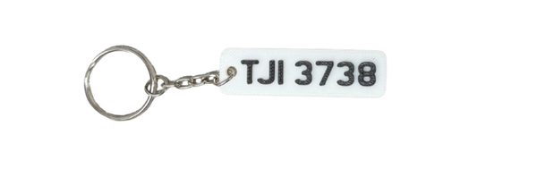 3D Printed Reg Plate Keyring