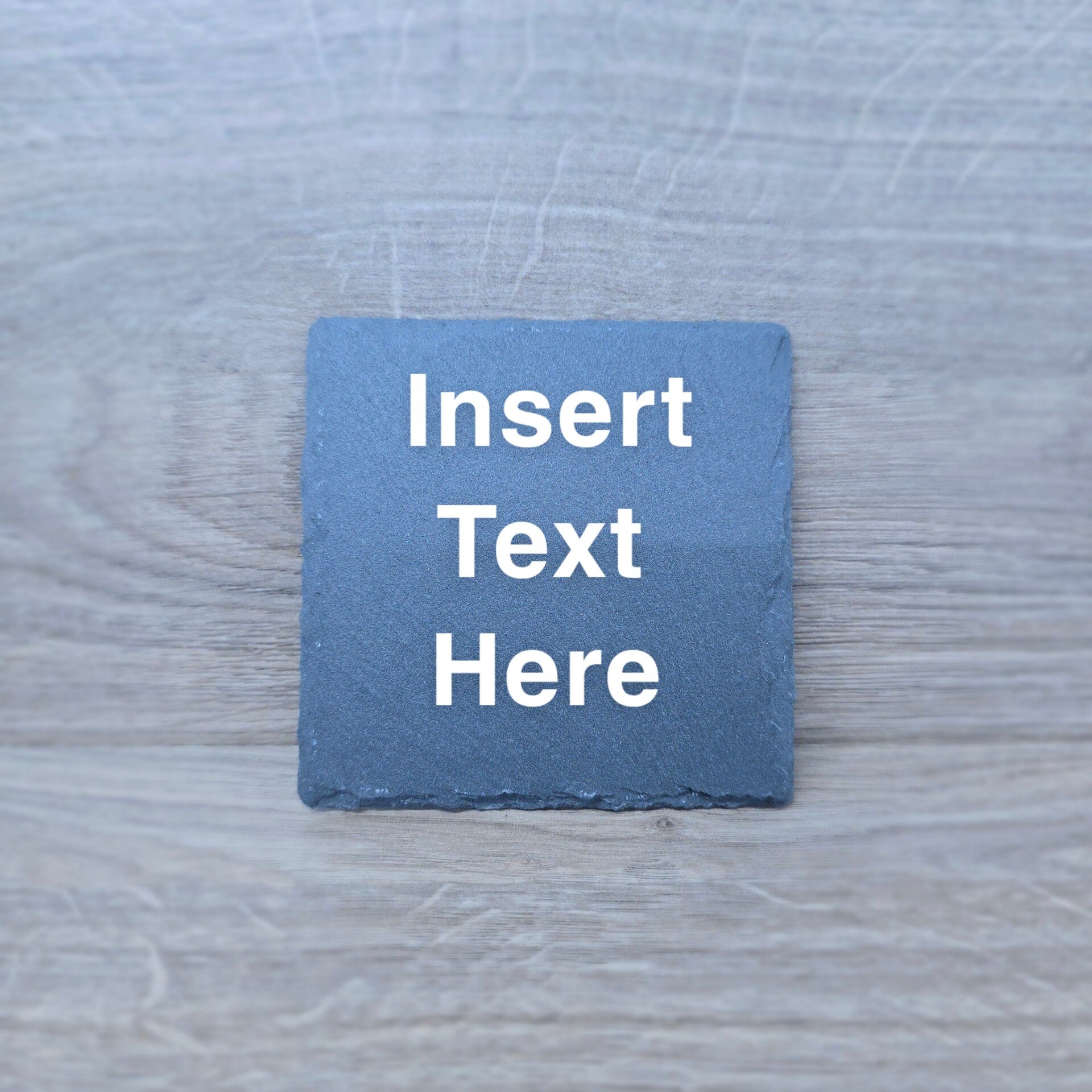 Personalised Blank Slate Square Coasters