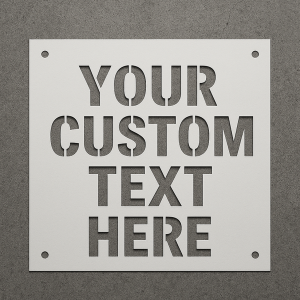 Custom Engraved Stencil – Personalized Reusable Template for DIY, Crafts & Sign Making
