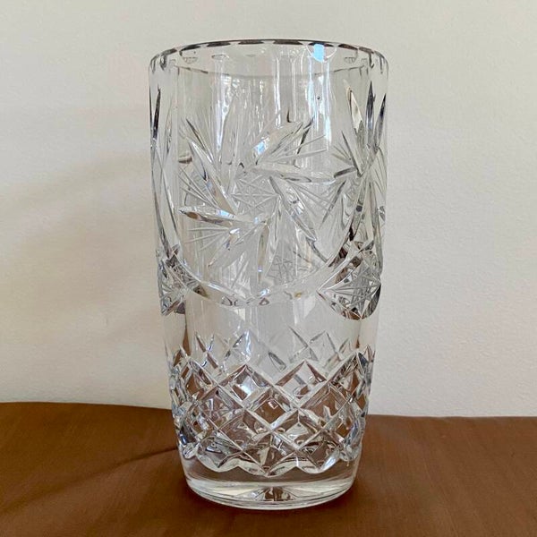Lead Crystal Vase - 17.5cm
