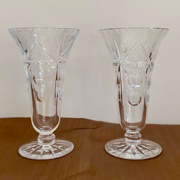 Two Scottish crystal glasses