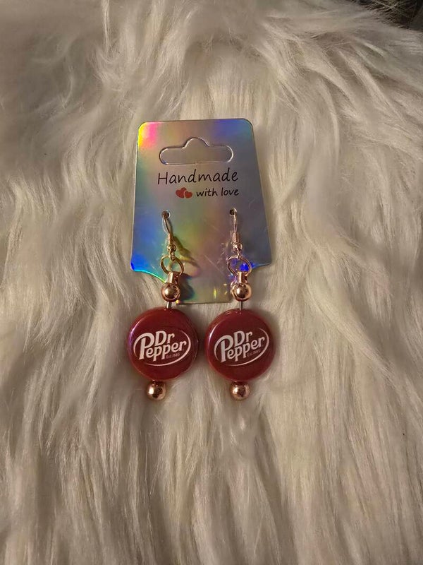 Dr. Pepper Earrings