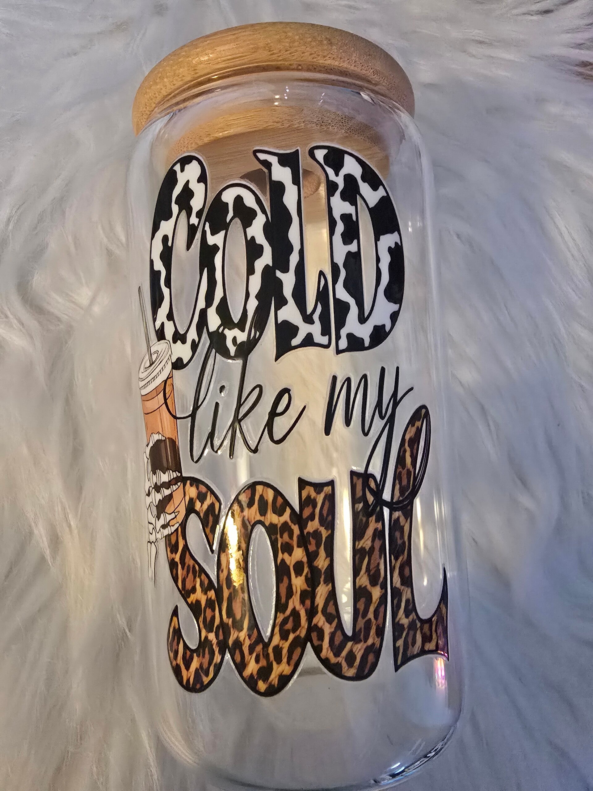 16oz Iced Coffee Glass