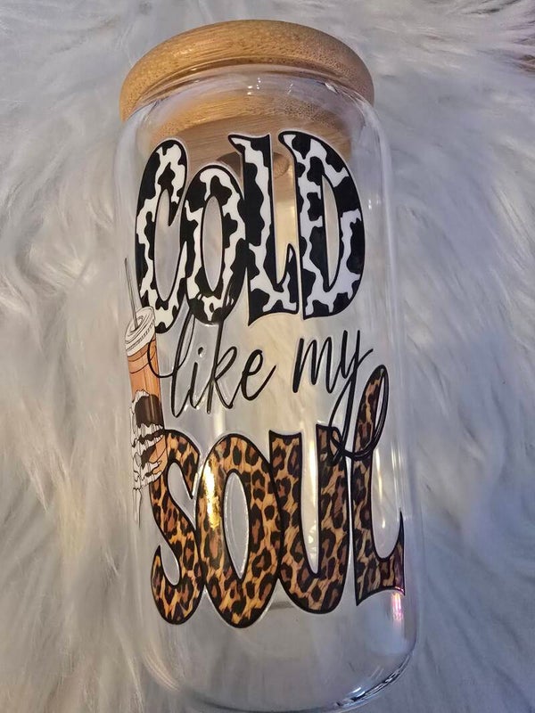 16oz Iced Coffee Glass