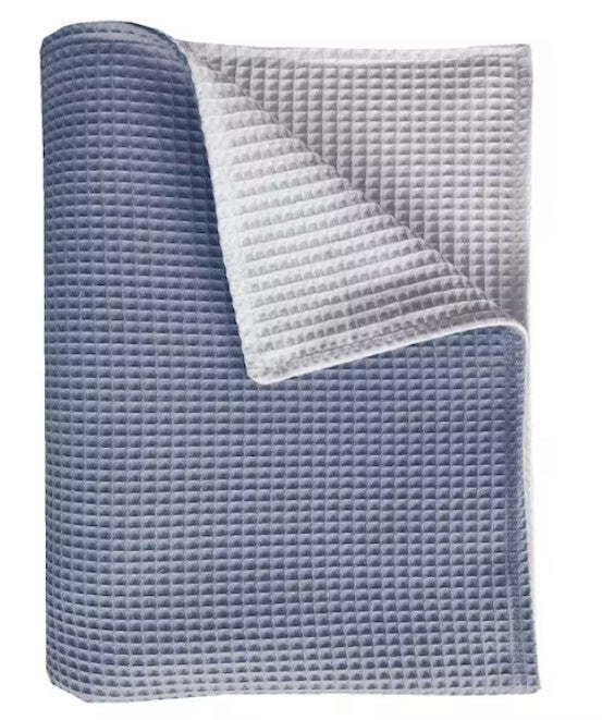 Wiegdeken Pique zacht blauw | Bink Bedding