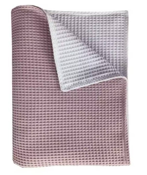 Wiegdeken Pique dubbelzijdig oudroze | Bink Bedding