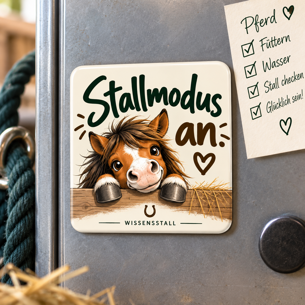 Magnet „Stallmodus an.“