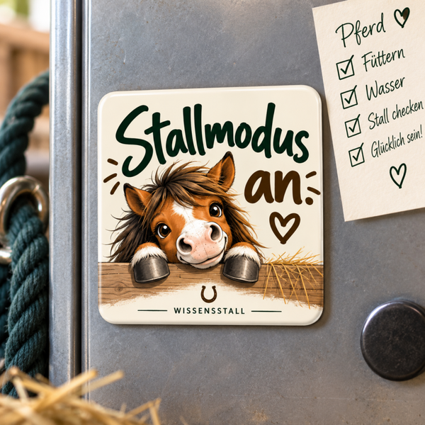 Magnet „Stallmodus an.“