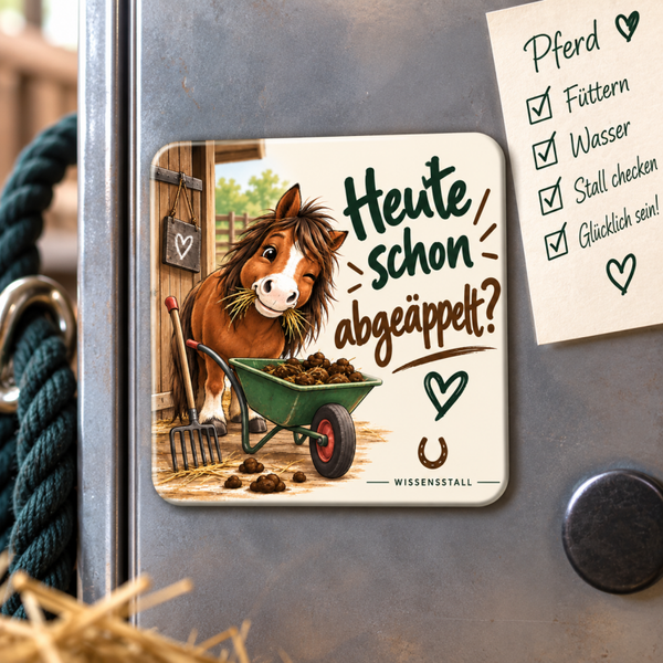 Magnet „Heute schon abgeäppelt?“