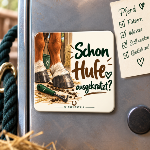 Magnet „Schon Hufe ausgekratzt?“