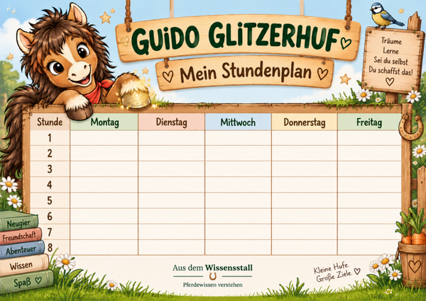 Guido Glitzerhuf – Mein Stundenplan zum Ausdrucken