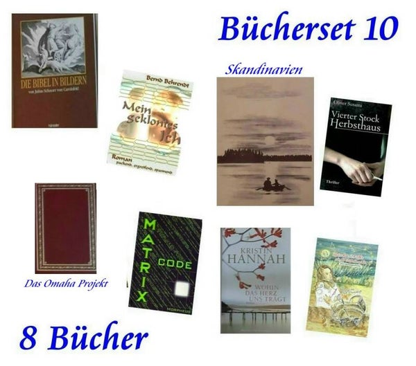 Bücherset 10 = 8 rezensierte Bücher