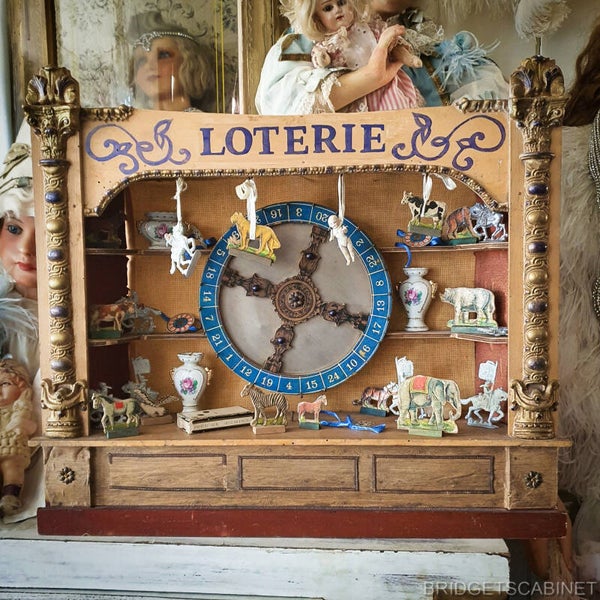 19th Century Lotterie Toy Game Doll