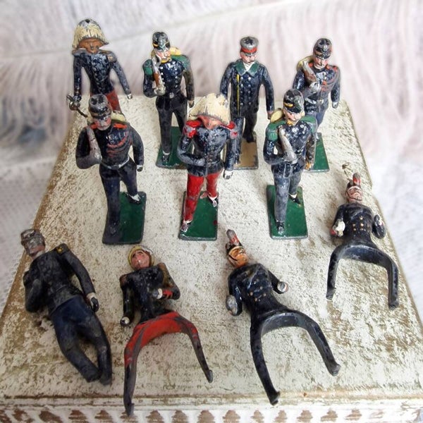 Batch of Antique French Lead Toy Soldiers