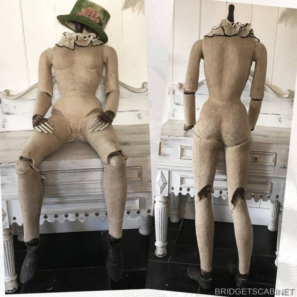 1800s Artist Lay Figure Mannequin Articulated