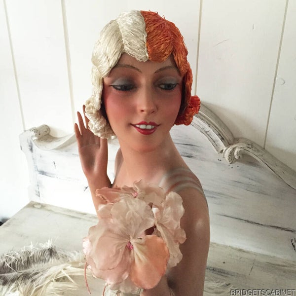 1920s 2-Colored Flapper Wig