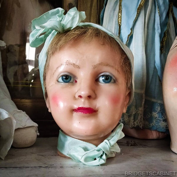 1920s Wax Child Head P. Imans