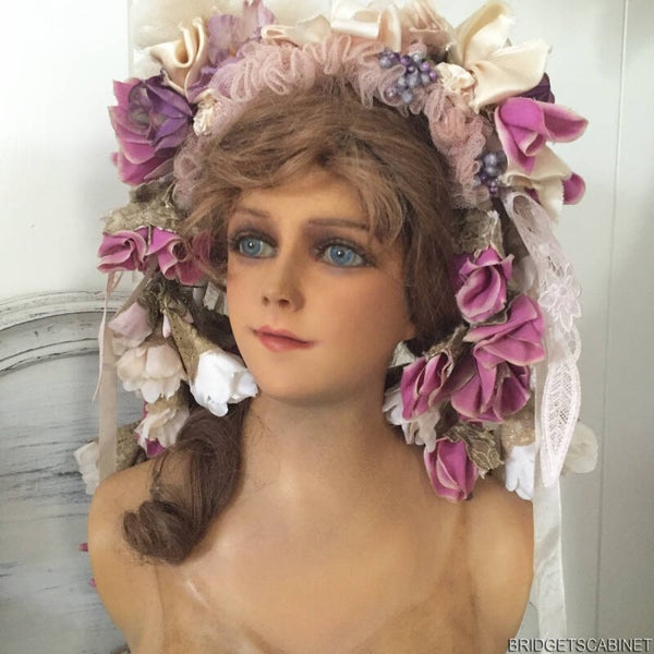 1920 French Wax Bust Art Deco