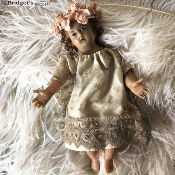 1900s Baby Jesus Wax Child