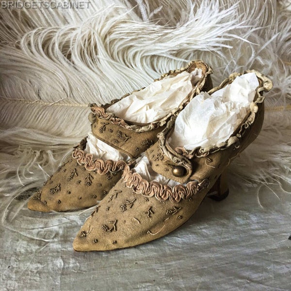 Early 19th. Century Marie-Antoinette Style Shoes
