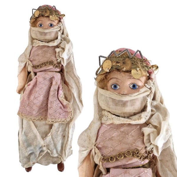 Antique Oriental Belly Dancer Doll